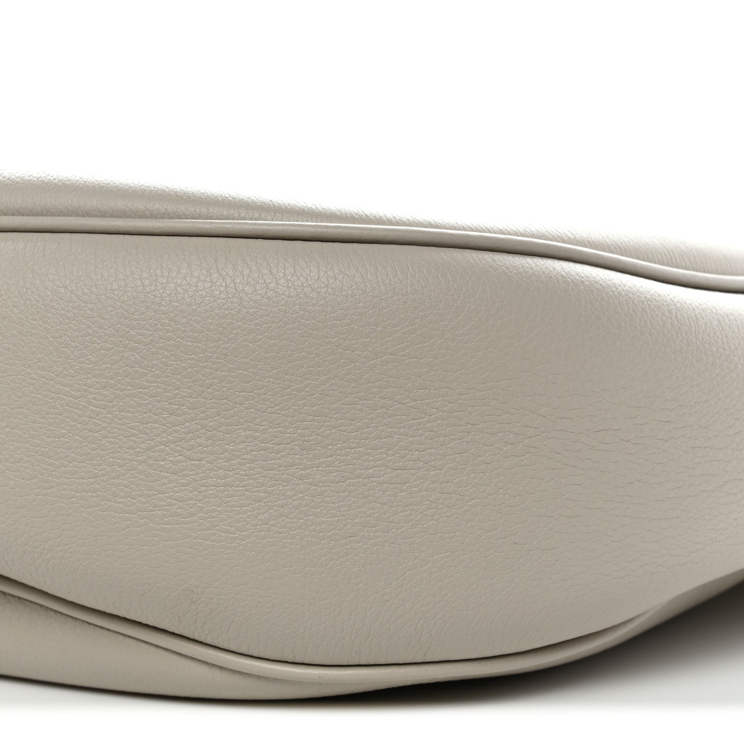 Celine Supple Calfskin Cuir Triomphe Heloise Shoulder Bag Light Stone 10 of 10