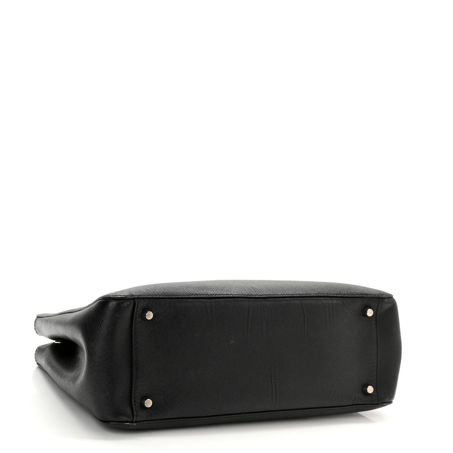 Saffiano Small Galleria Double Zip Tote Black