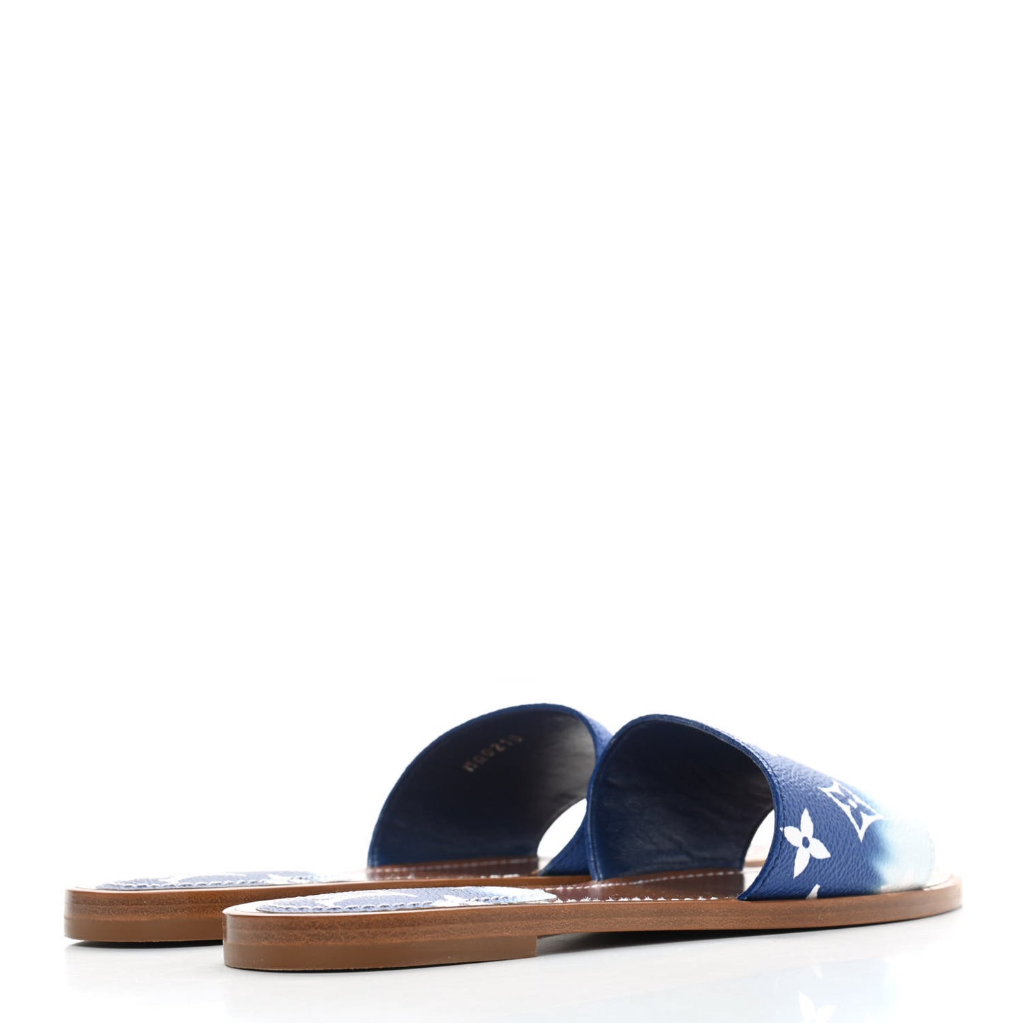 Monogram Escale Lock It Flat Mule 36 Blue