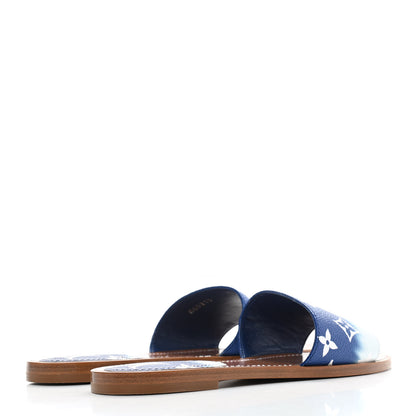 Louis Vuitton Monogram Escale Lock It Flat Mule 36 Blue 4 of 8