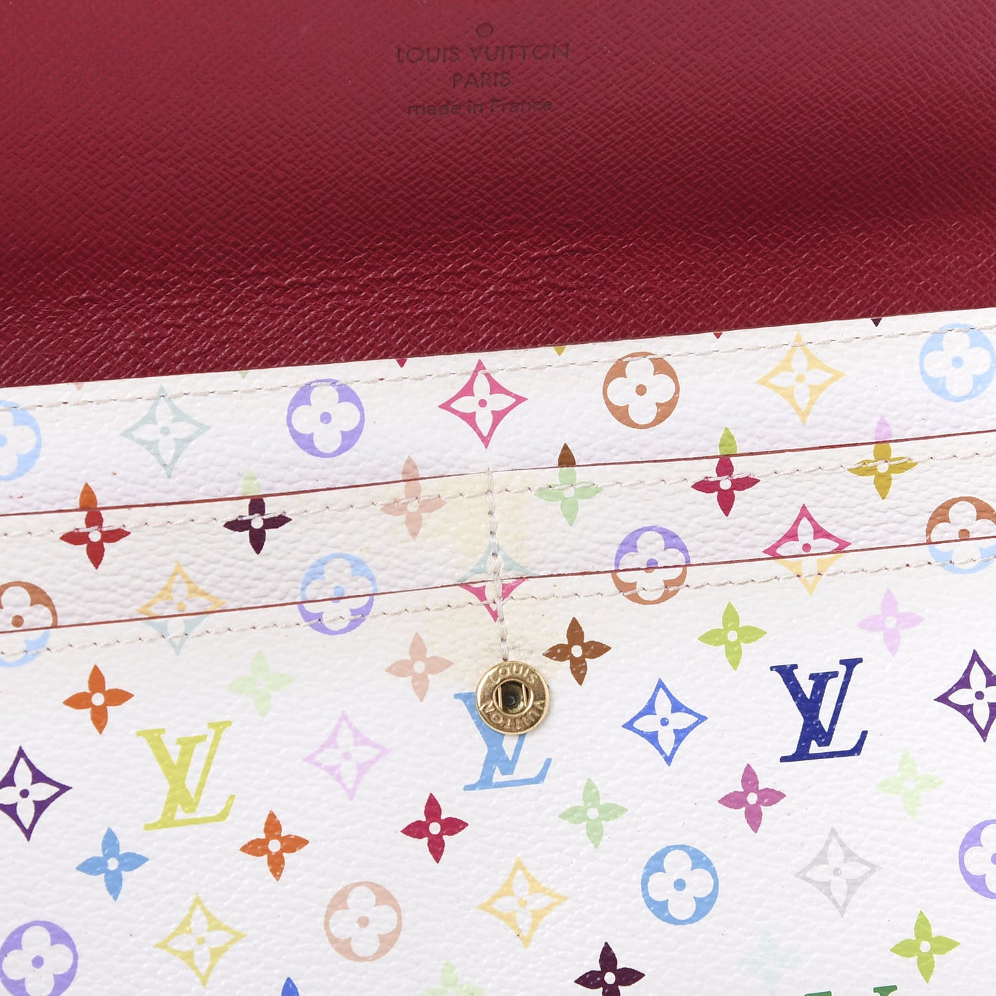 Monogram Multicolor Sarah Wallet White Eglantine