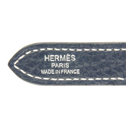 Hermes Taurillon Clemence Halzan 31 Bleu Saphir 7 of 8