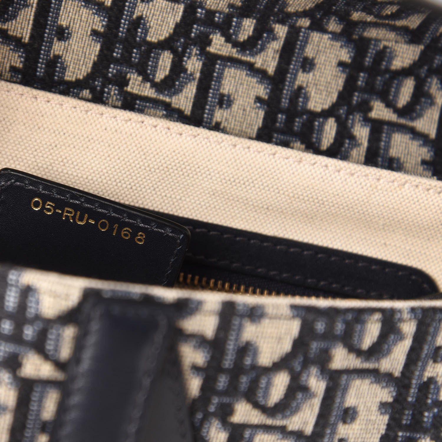 Christian Dior Oblique Saddle Bag Blue 9 of 11