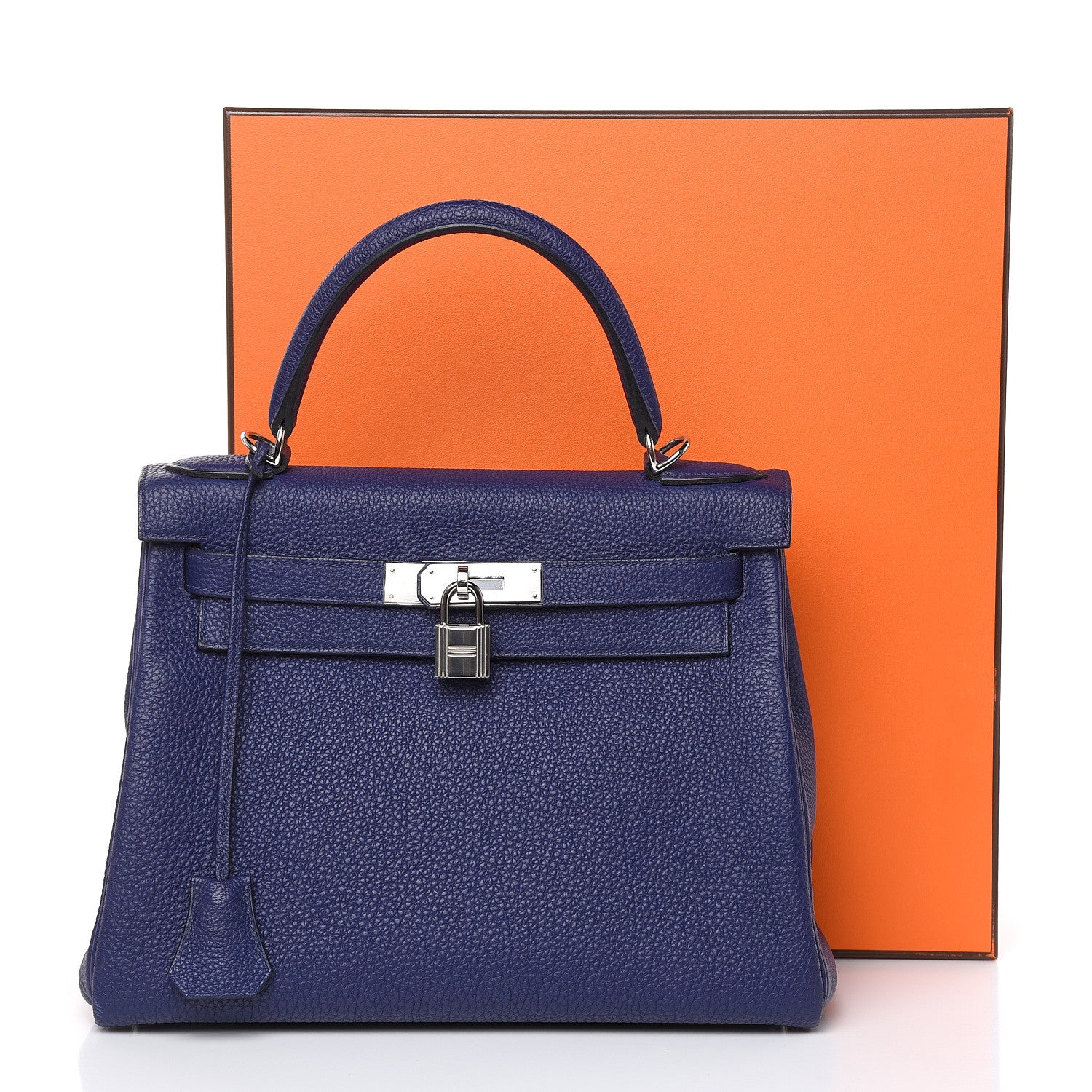 Hermes Togo Kelly Retourne 28 Bleu Encre 34 of 34