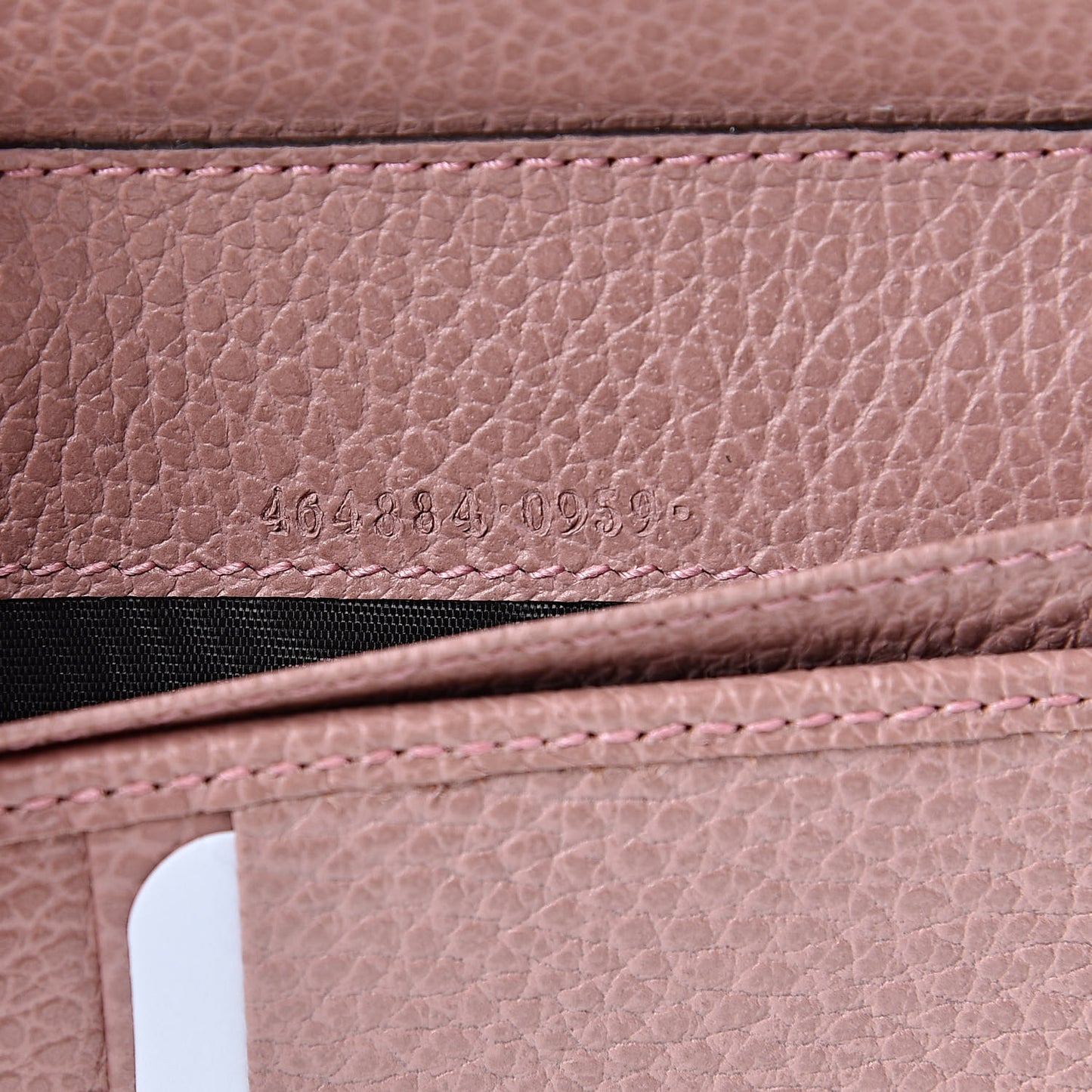 Dollar Calfskin Medium GG Zip Around Wallet Soft Pink