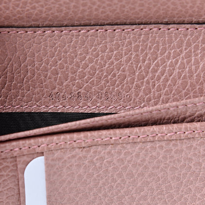Gucci Dollar Calfskin Medium GG Zip Around Wallet Soft Pink 7 of 8
