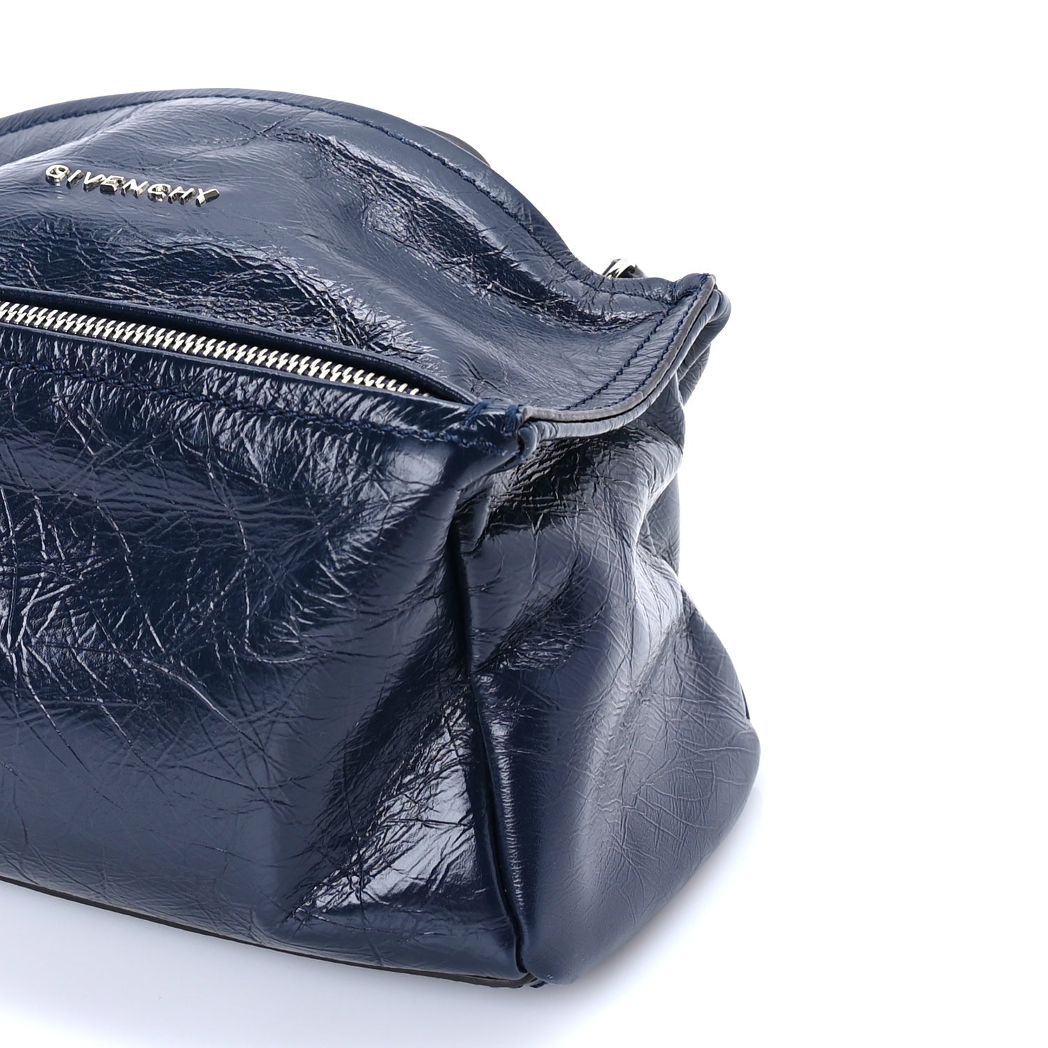 Givenchy Crinkled Patent Mini Pandora Navy 8 of 8