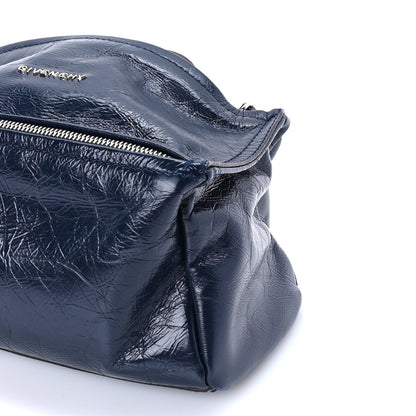 Givenchy Crinkled Patent Mini Pandora Navy 8 of 8