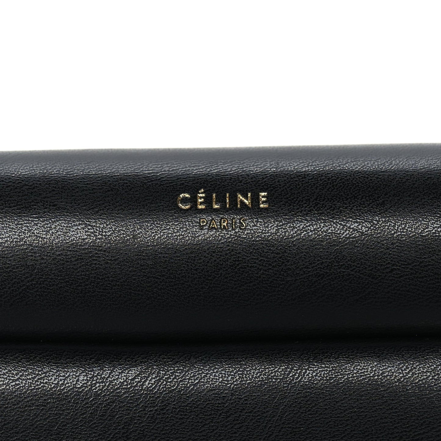 Smooth Calfskin Eyelet Small Top Handle Bag Black