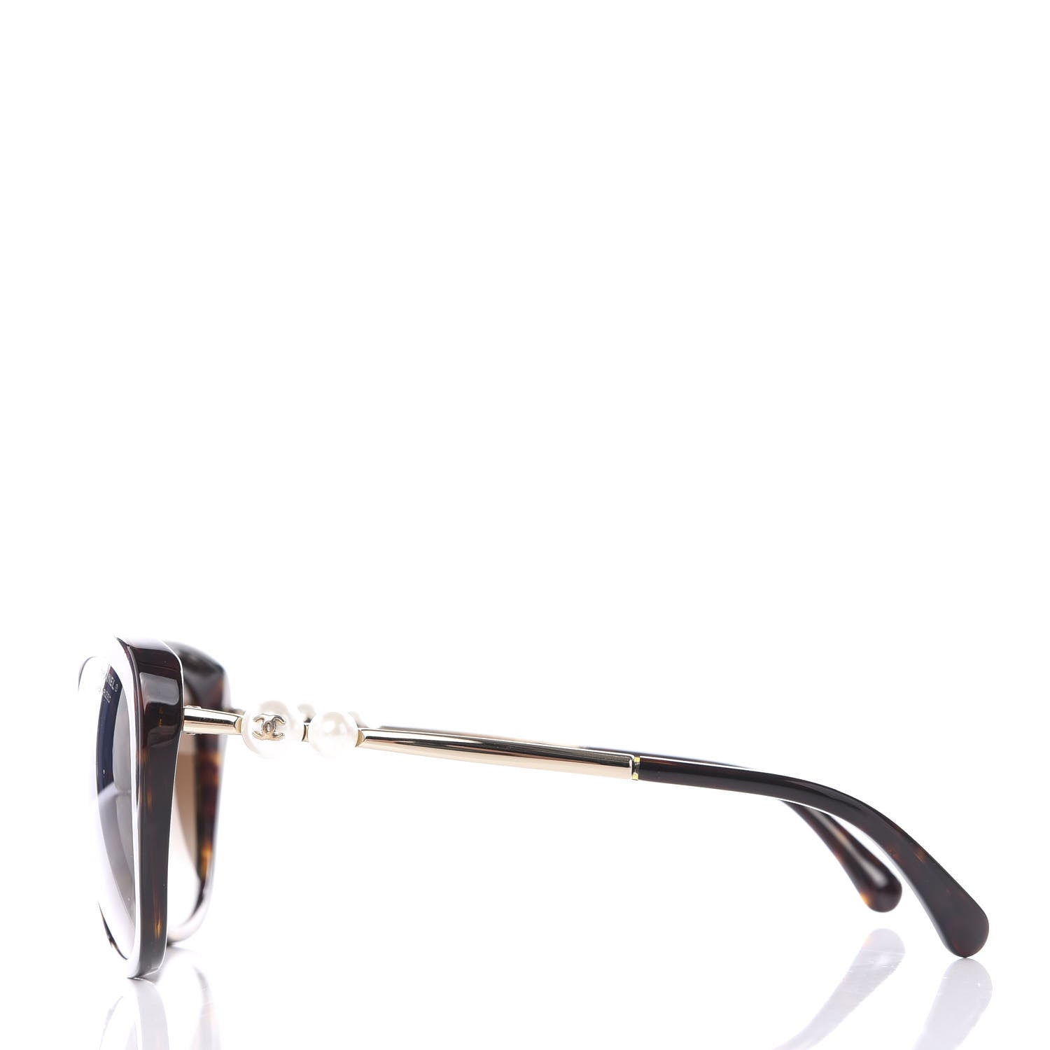 Chanel Cat Eye Pearl Sunglasses 5340-H Tortoise 3 of 8