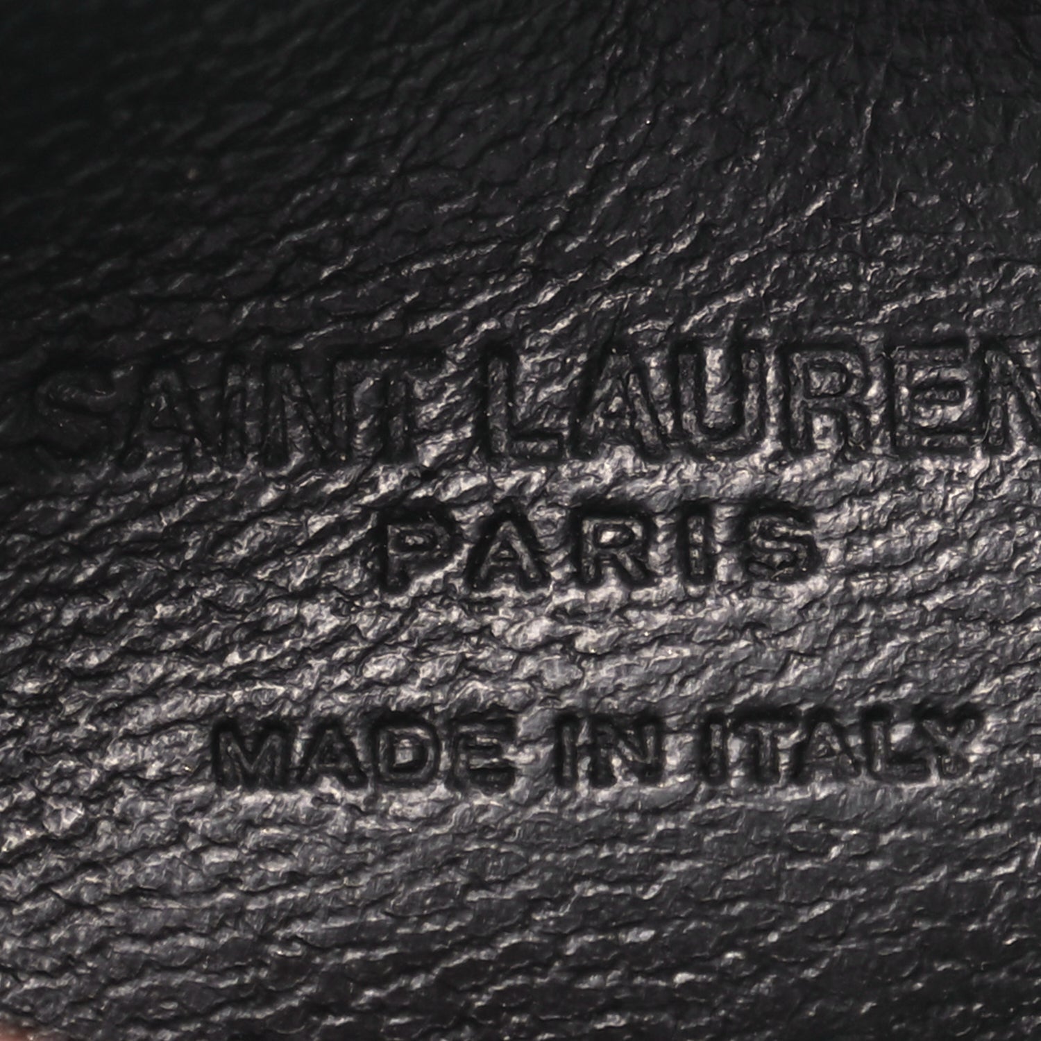 Saint Laurent Grained Calfskin 5 Fragments Zip Pouch Card Holder Black 6 of 8