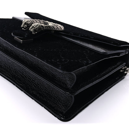Gucci Velvet GG Monogram Small Dionysus Shoulder Bag Black 7 of 8