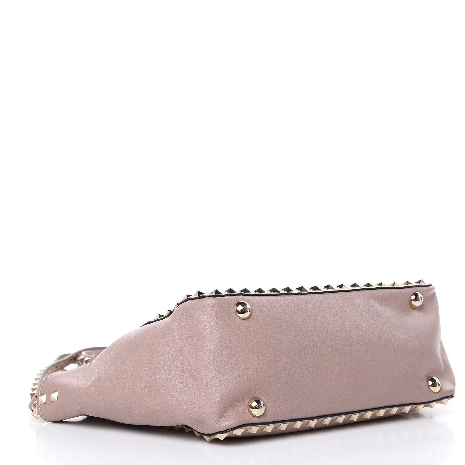 Valentino Garavani Vitello Small Rockstud Tote Poudre 4 of 15