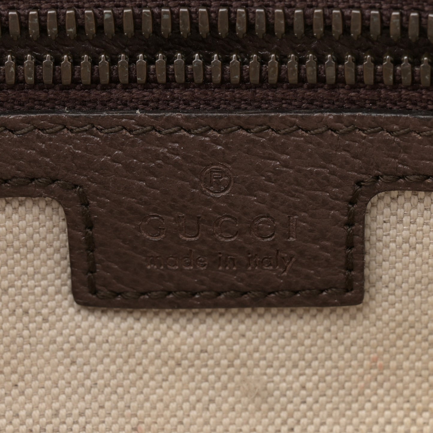 Soft GG Supreme Monogram Medium Ophidia Belt Bag Dark Brown