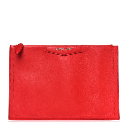 Givenchy Sugar Goatskin Antigona Pouch Red 1 of 4