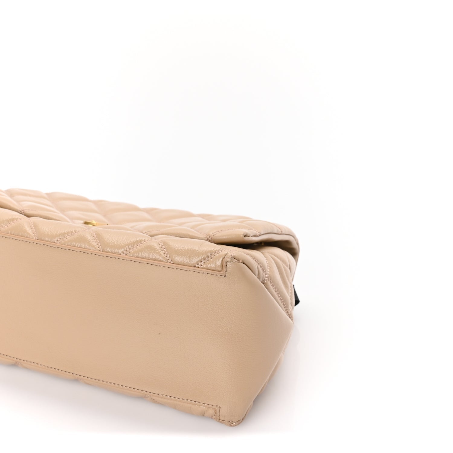 Marc Jacobs Lambskin Quilted Dual Convertible Medium Shoulder Bag Camel 8 of 8