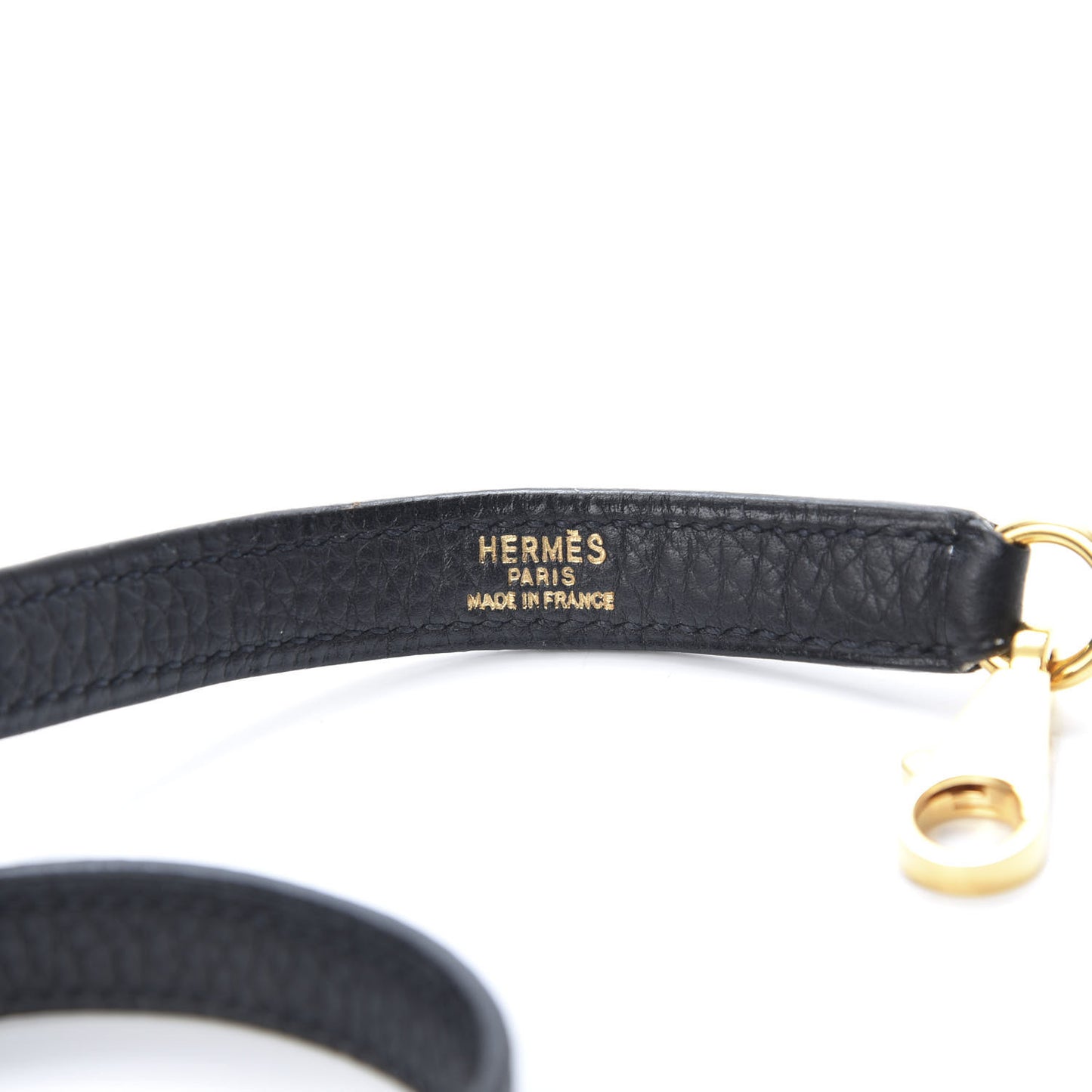 Taurillon Clemence Kelly Shoulder Strap Black