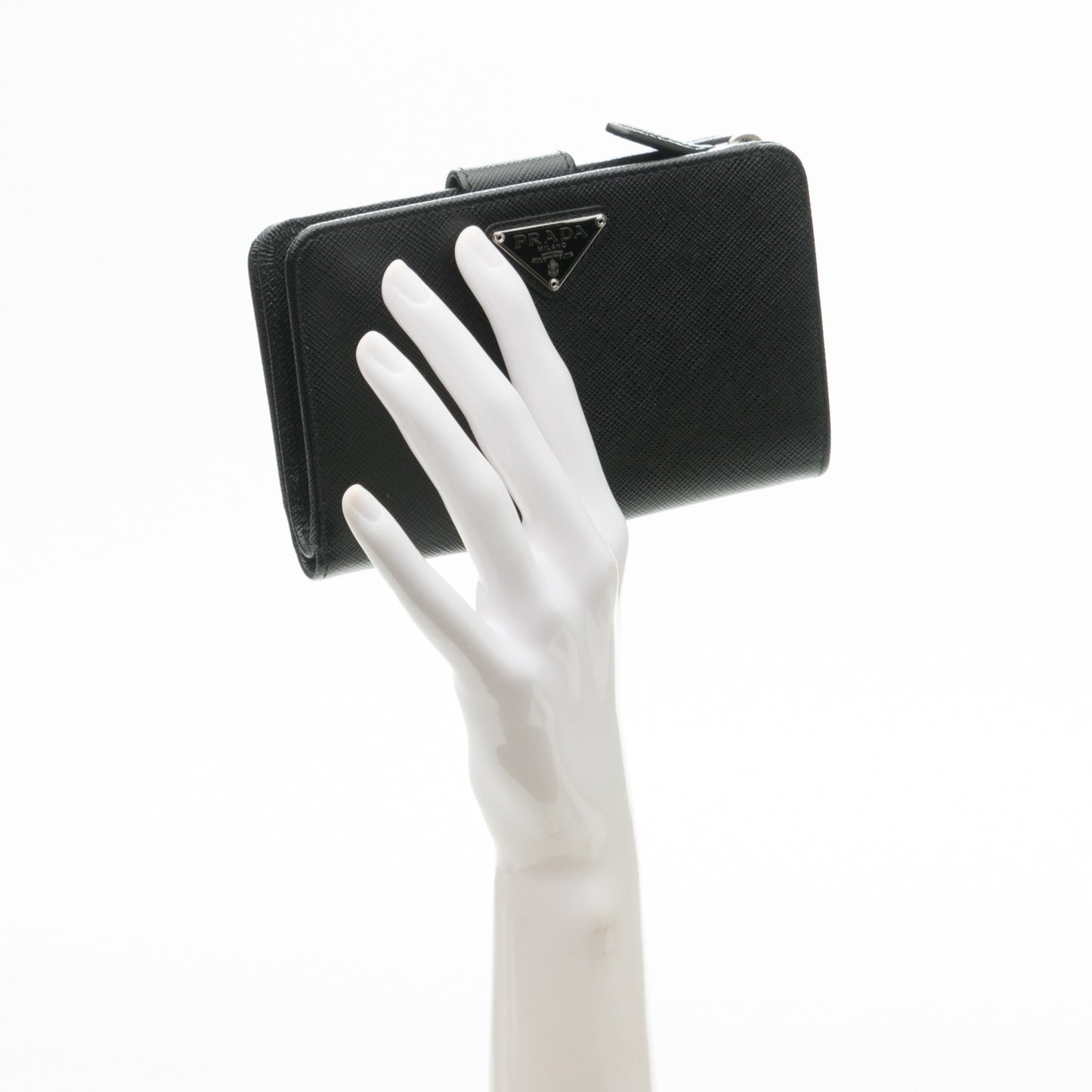 Saffiano Compact Wallet Nero Black