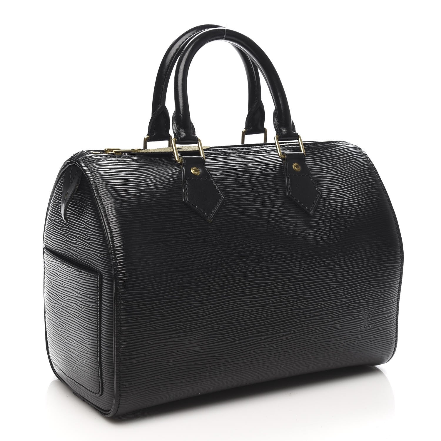 Louis Vuitton Epi Speedy 25 Black 3 of 11