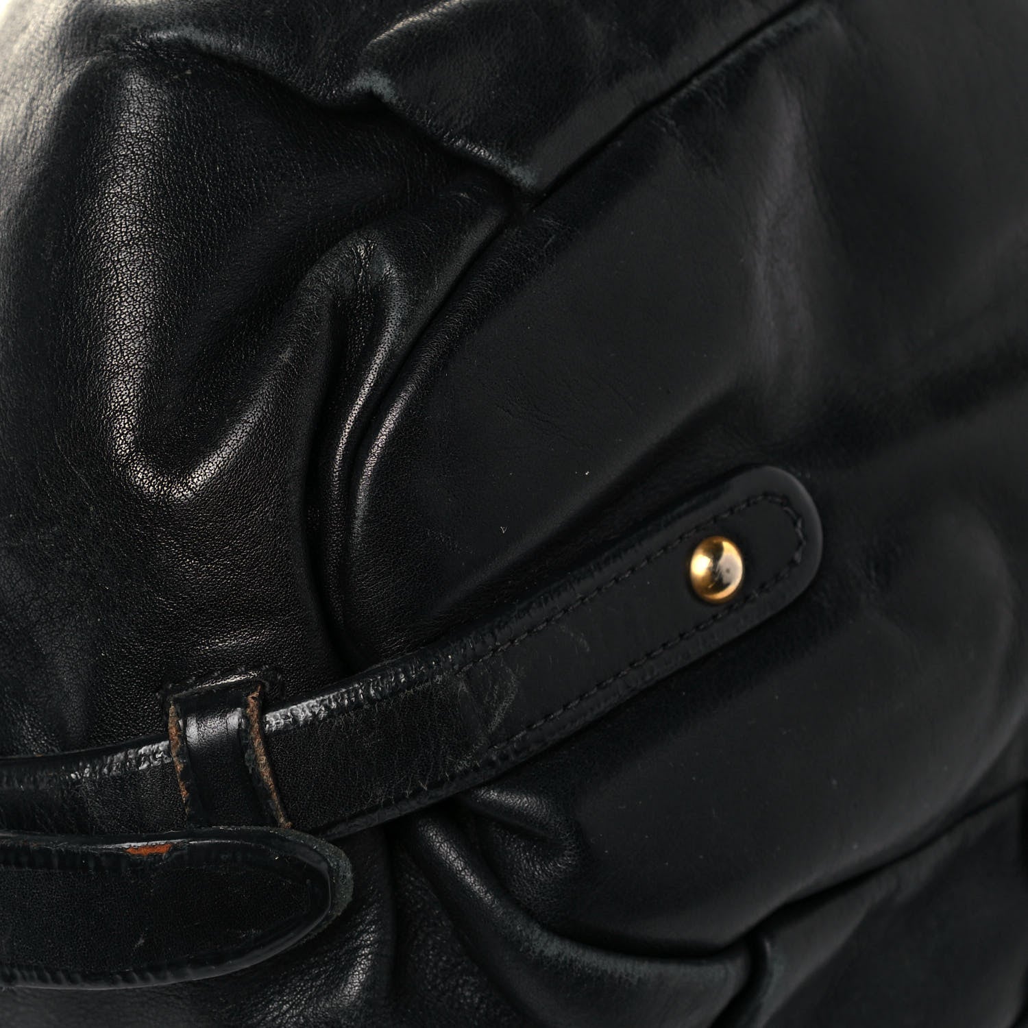 Prada Soft Calfskin Hobo Black 9 of 21