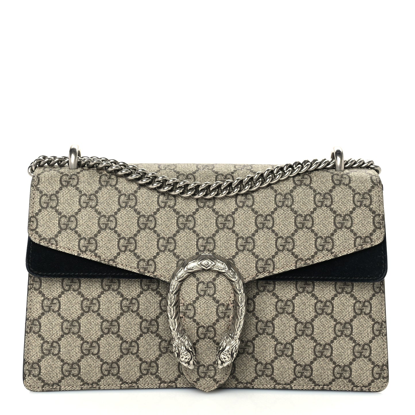 GG Supreme Monogram Small Dionysus Shoulder Bag Black