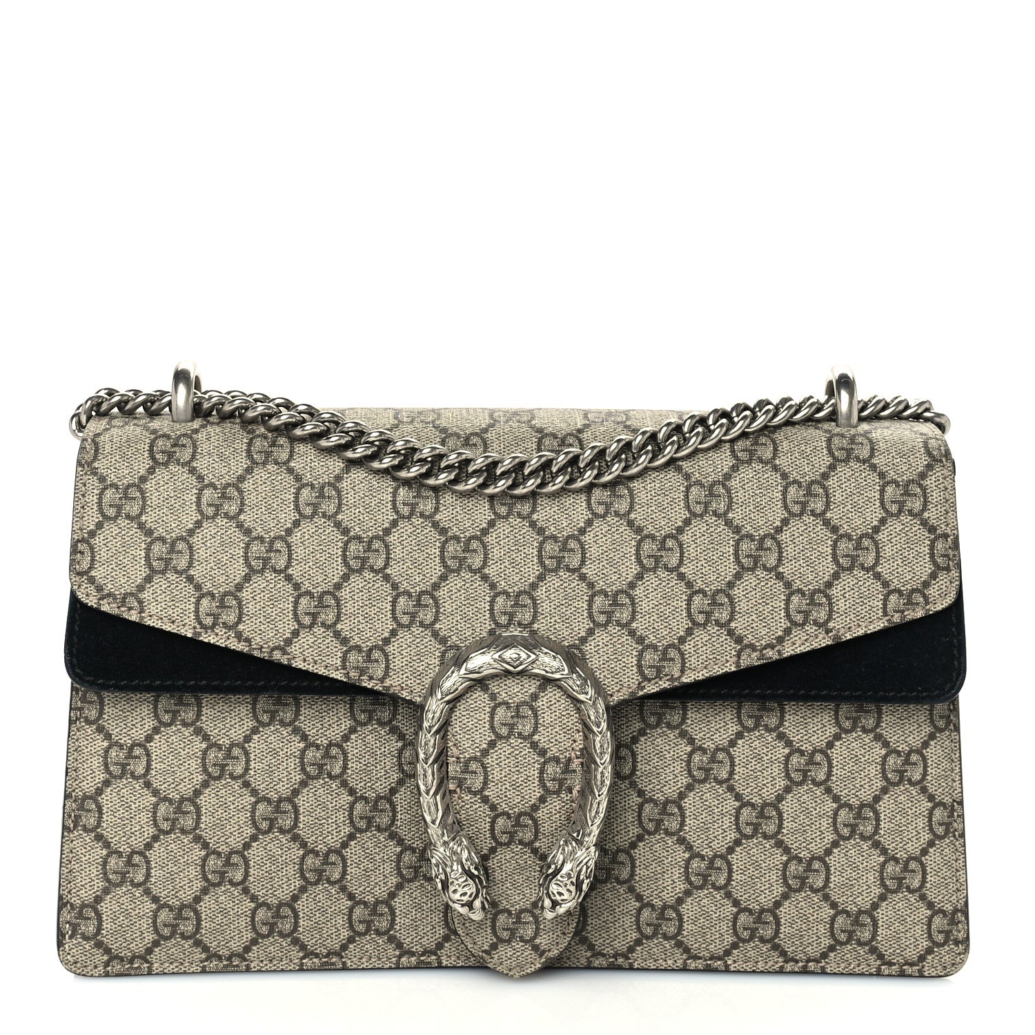 Gucci GG Supreme Monogram Small Dionysus Shoulder Bag Black 1 of 8