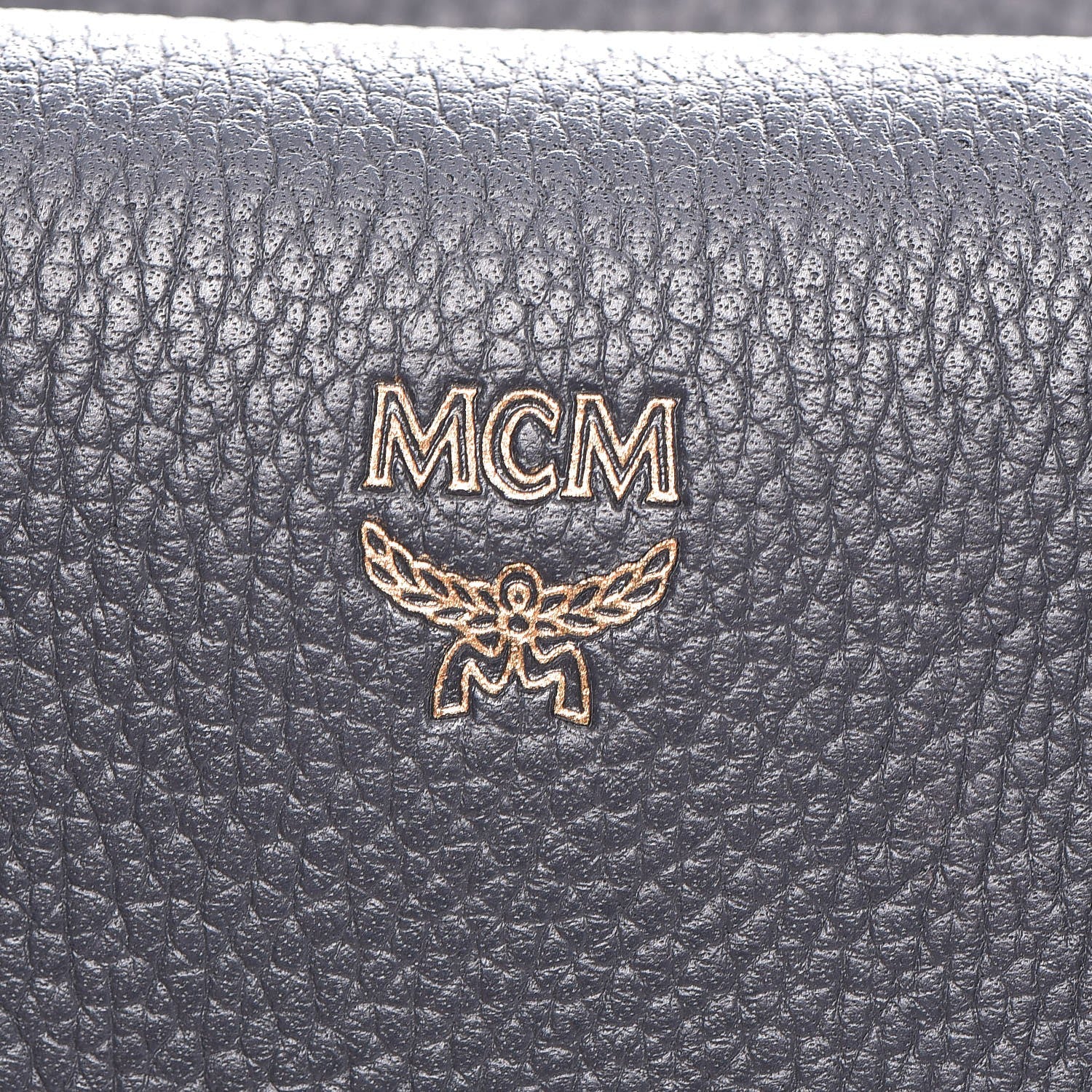 MCM Grained Calfskin Medium Milla Tote Phantom Grey 9 of 13
