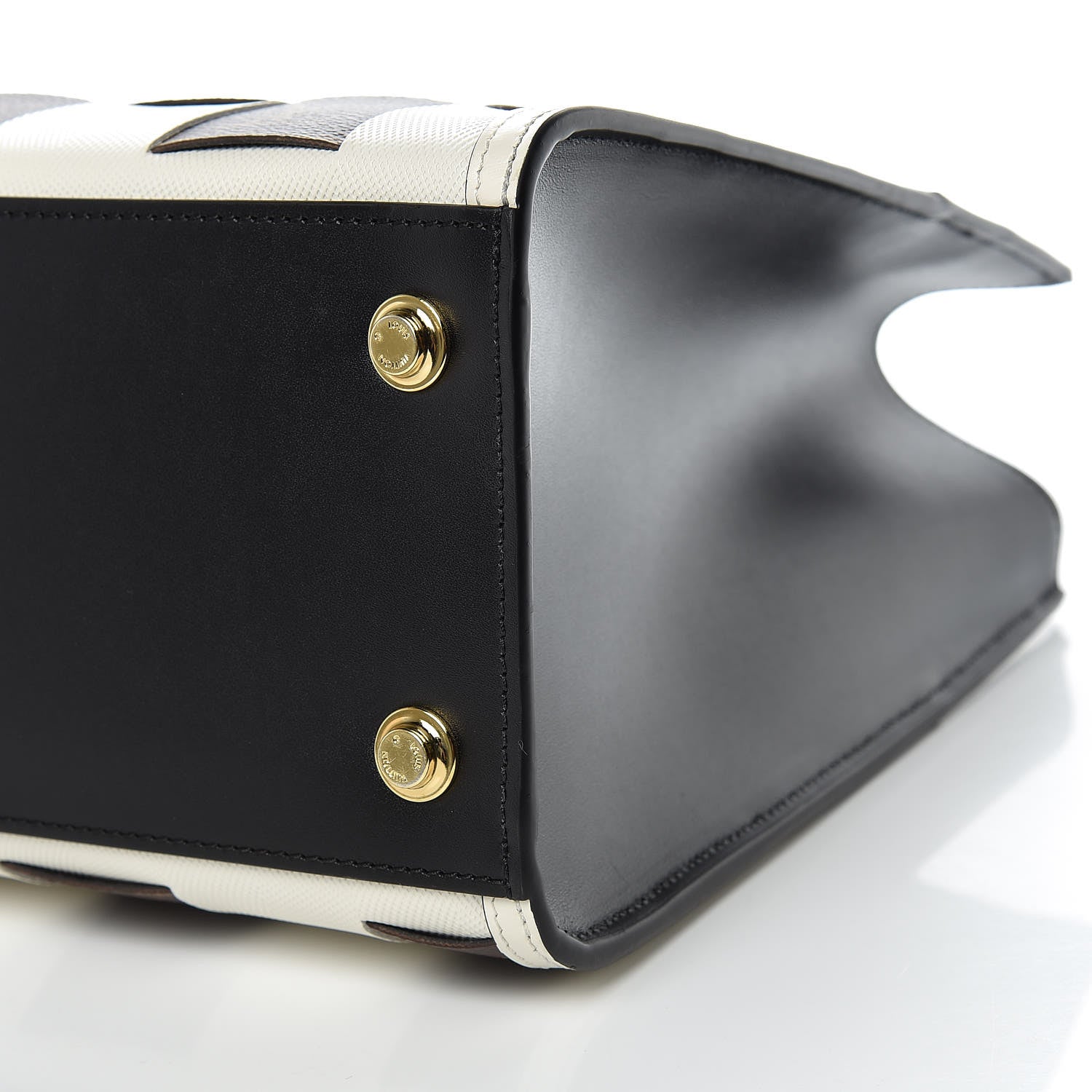 Louis Vuitton Calfskin Monogram Damier Tressage City Steamer MM Creme 11 of 11