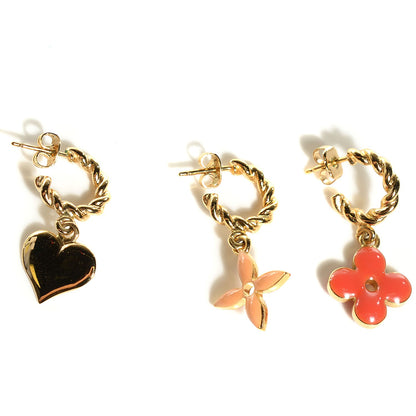 Louis Vuitton Sweet Monogram Earrings Gold 3 of 3