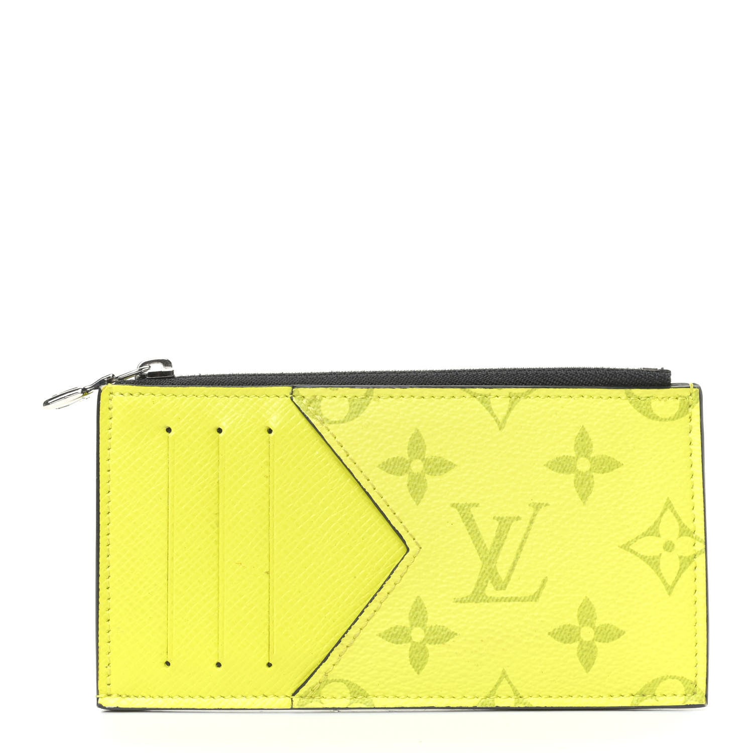 Louis Vuitton Monogram Taiga Coin Card Holder Yellow 1 of 4