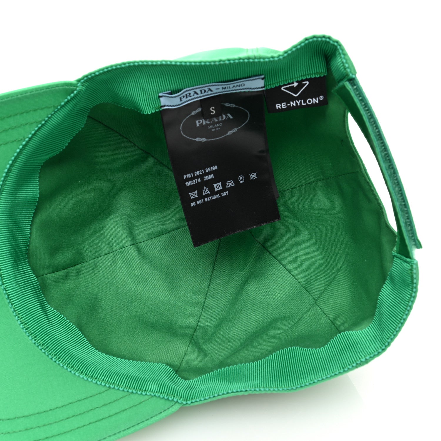 Prada Re-Nylon Womens Baseball Cap S Menta 7 of 8