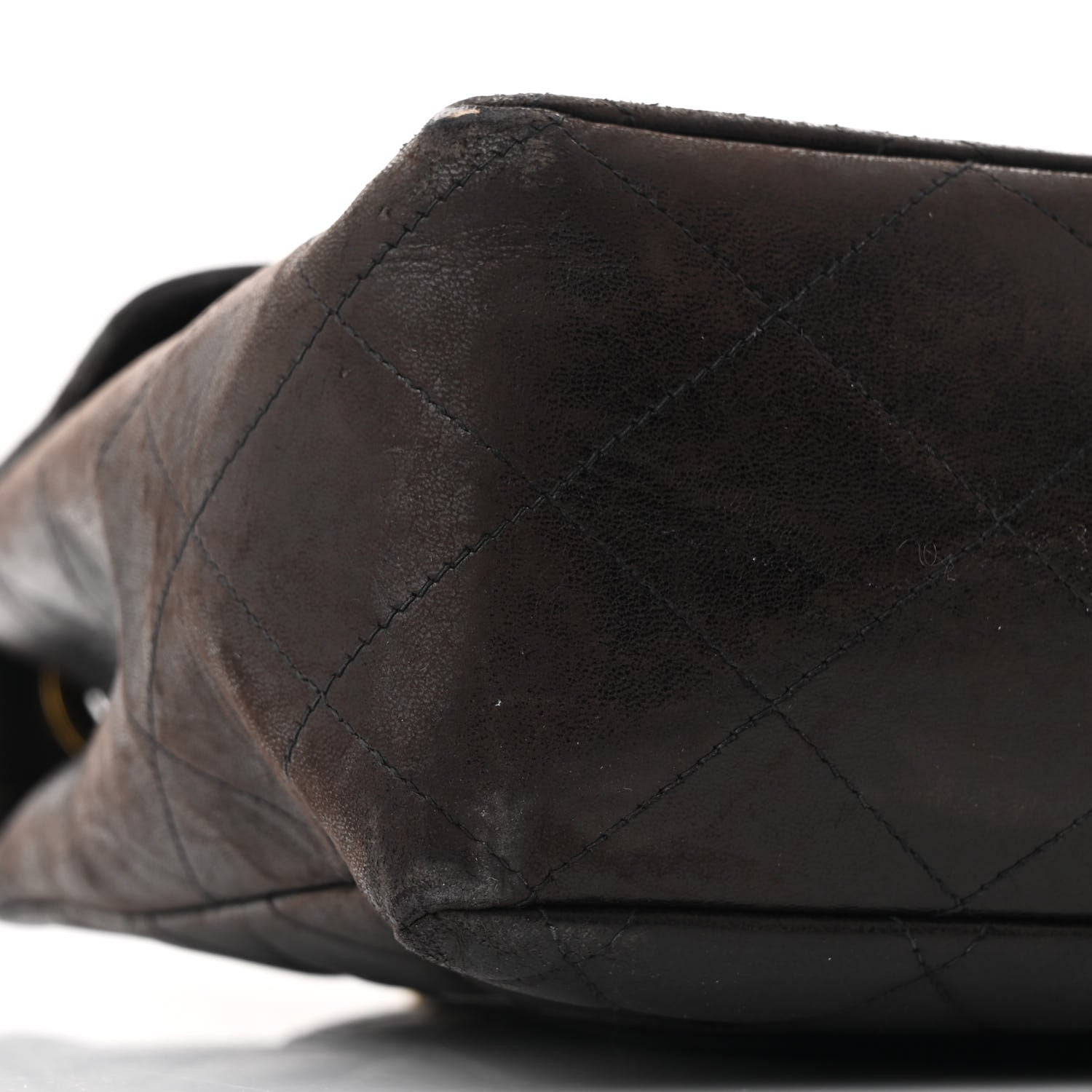 Chanel Lambskin Quilted XL Jumbo Single Flap Black 10 of 15