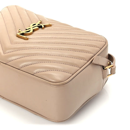 Saint Laurent Calfskin Matelasse Monogram Lou Camera Bag Dark Latte 8 of 8