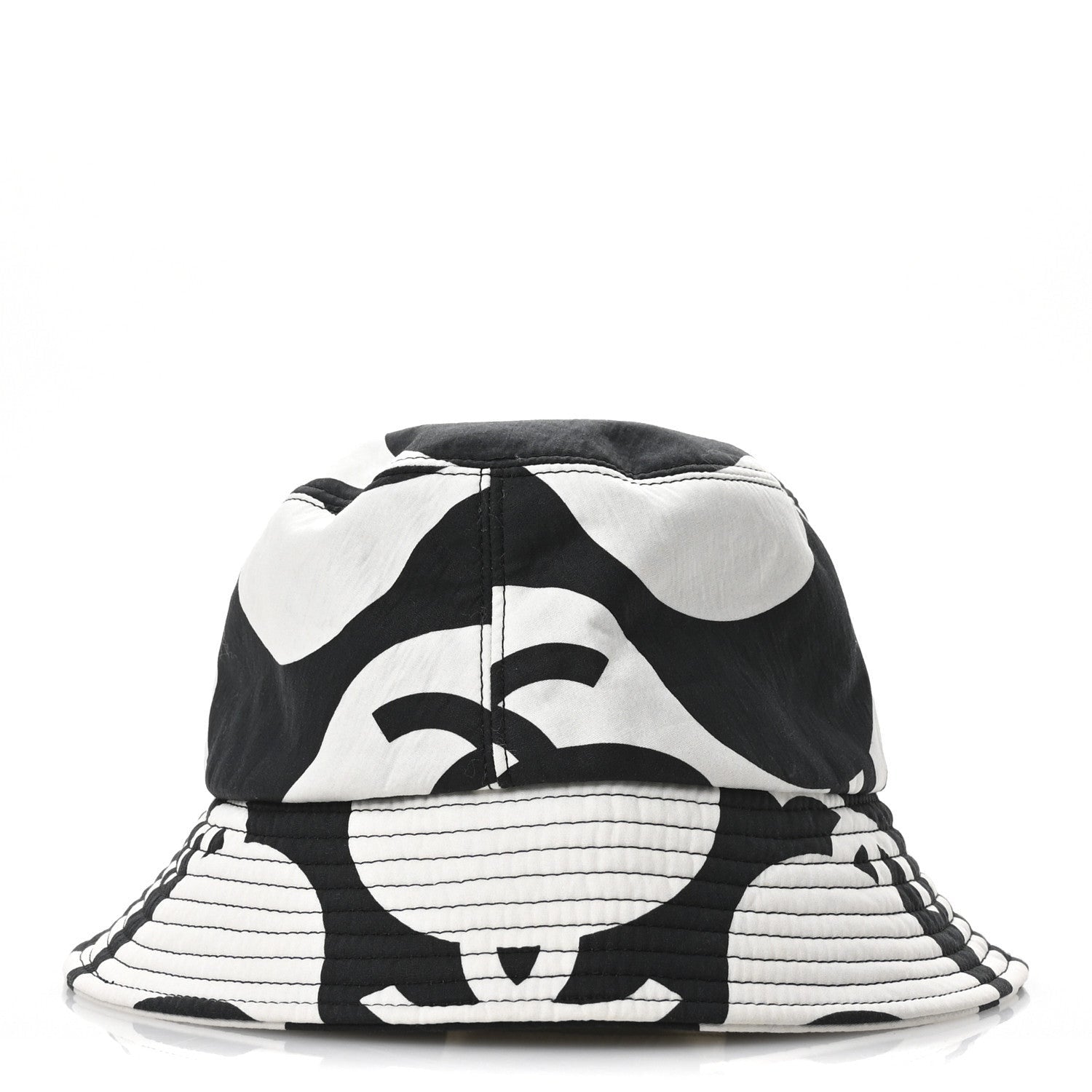 Chanel Cotton CC Bucket Hat Black White 6 of 7