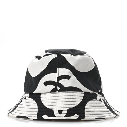 Chanel Cotton CC Bucket Hat Black White 6 of 7