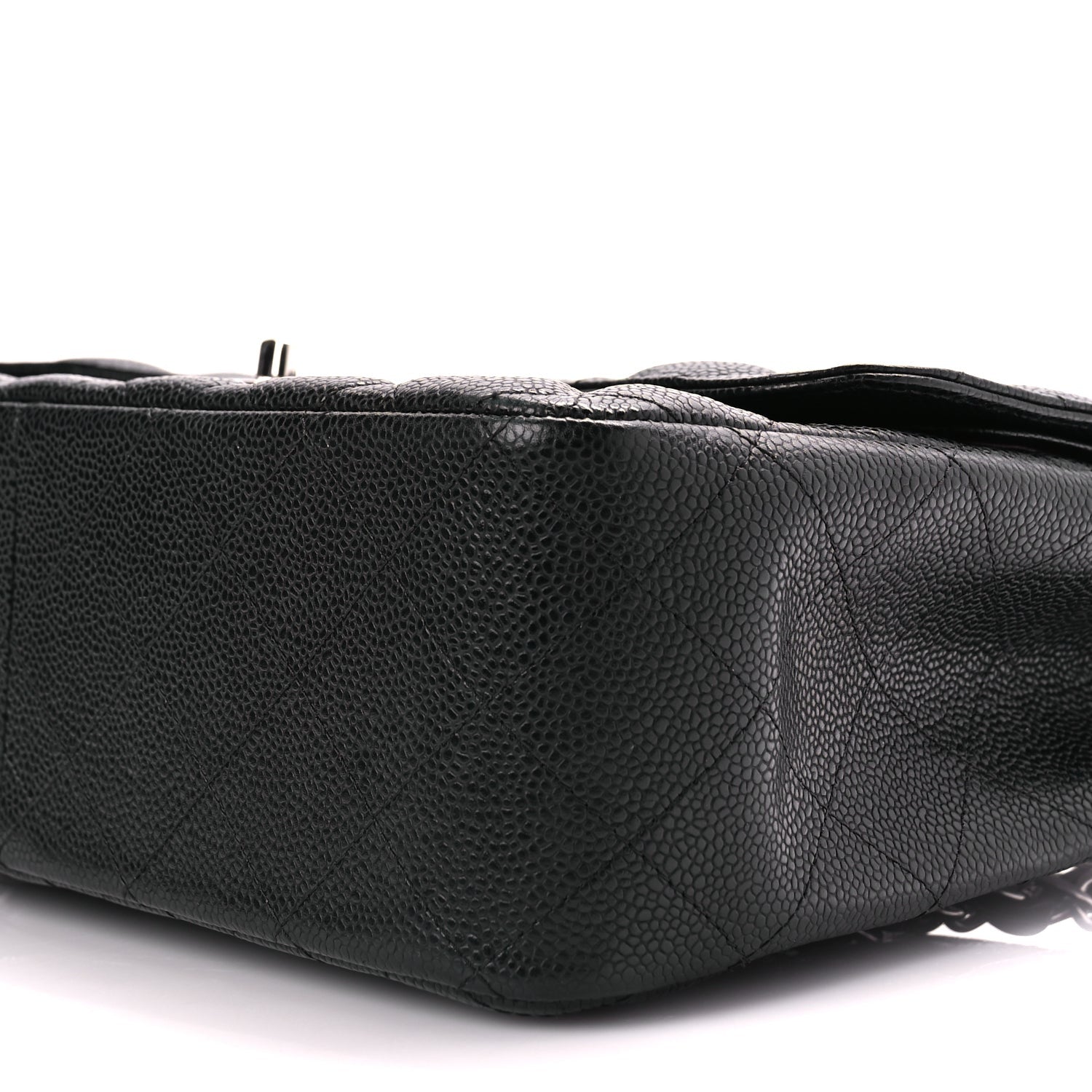 Chanel Caviar Quilted Jumbo Double Flap Black 9 of 10