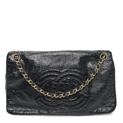 Chanel Vinyl Medium Rock and Chain Flap Black 1 of 7