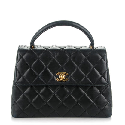 Chanel Lambskin Quilted Medium Kelly Flap Bag Black 1 of 8