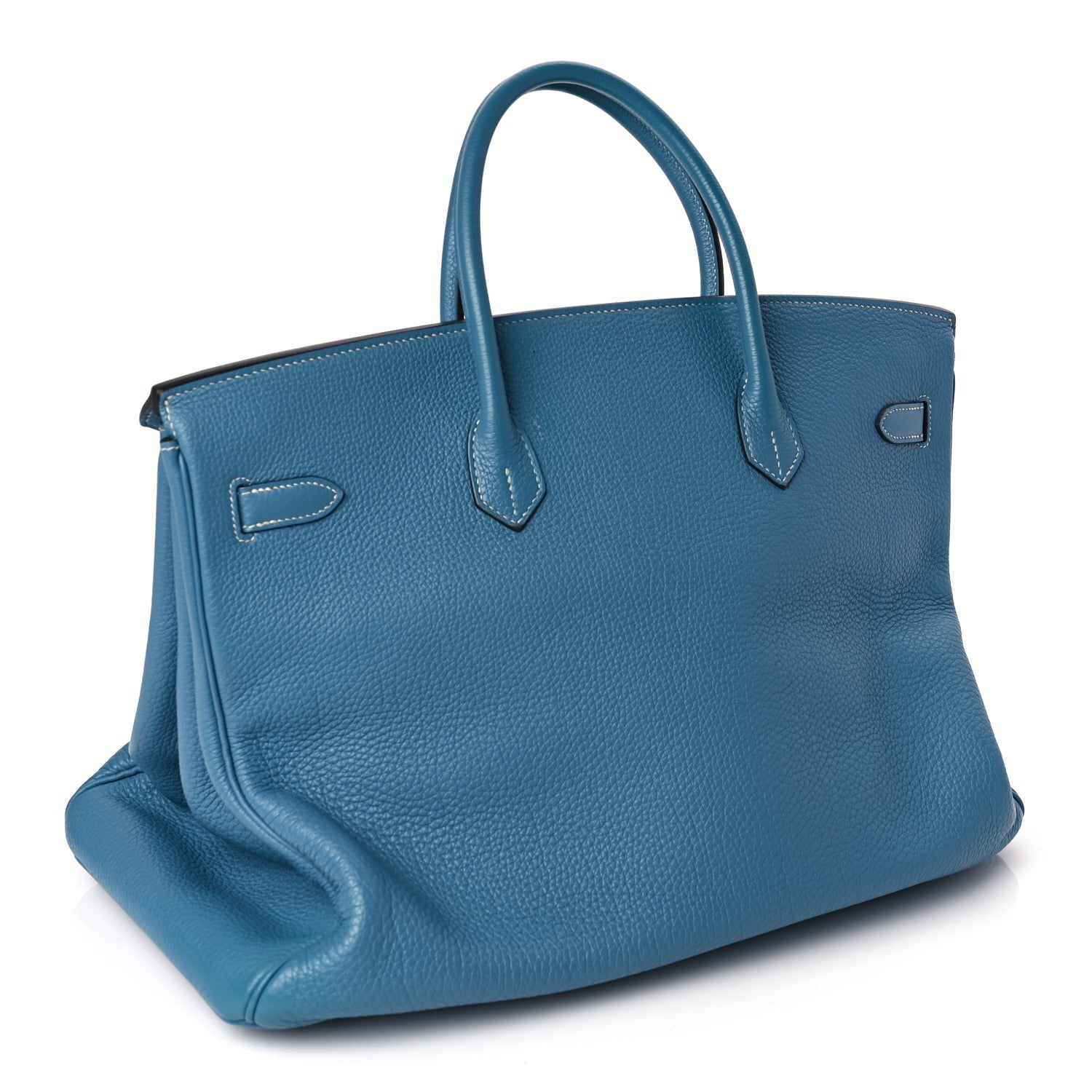Hermes Togo Birkin 40 Blue Jean 2 of 9