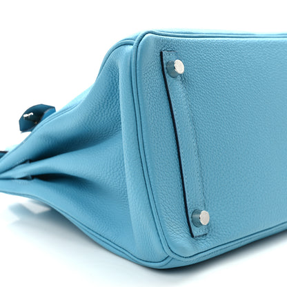 Hermes Togo Birkin 30 Blue Du Nord 9 of 14