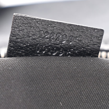 Gucci Monogram Medium Half Moon Hobo Black 7 of 10