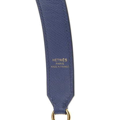 Hermes Epsom 25mm Tressage Shoulder Strap Bleu Encre Brique Black 3 of 5