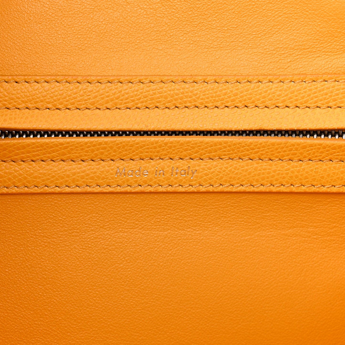 Grained Calfskin Medium Phantom Luggage Saffron