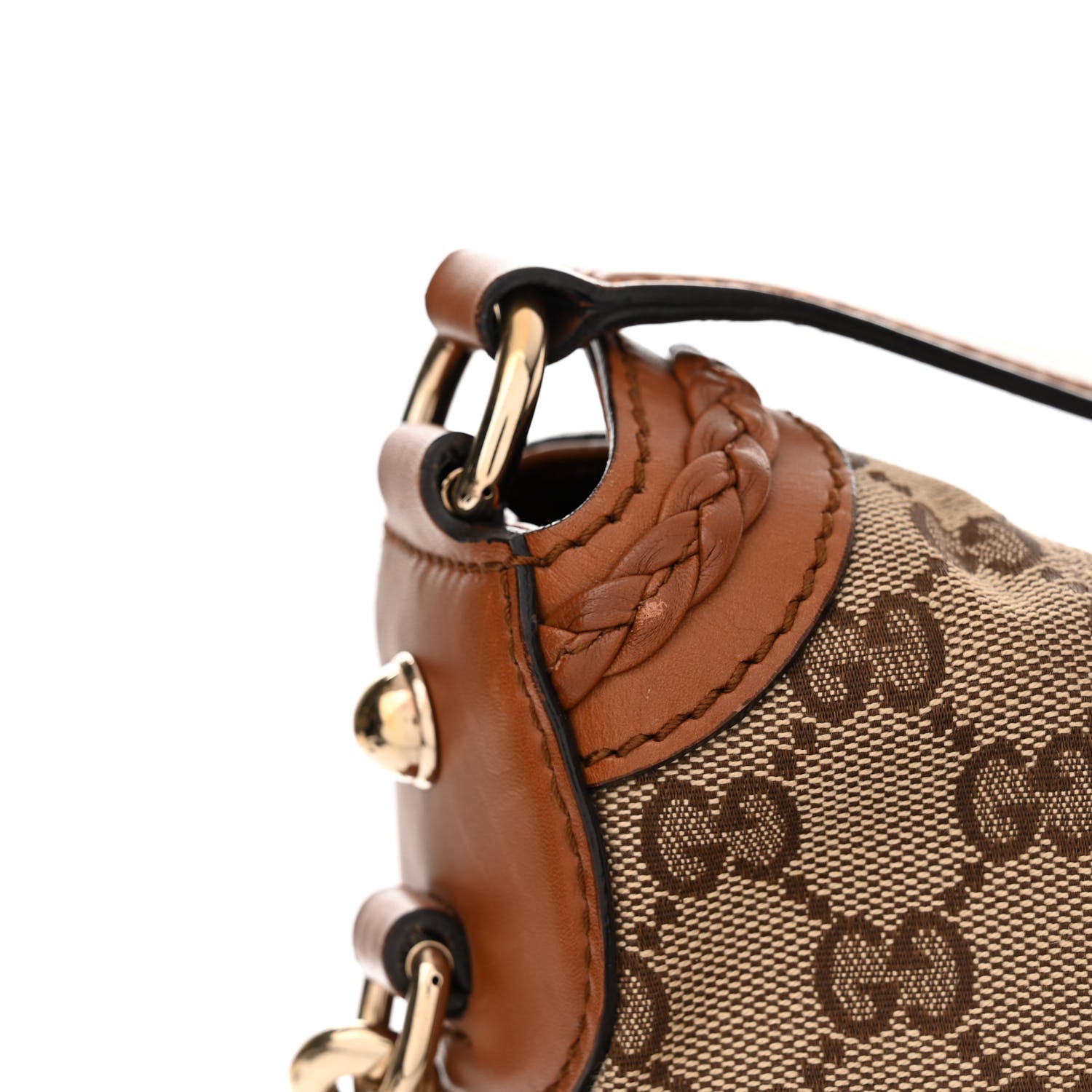 Gucci Monogram Medium Brick Lane Hobo Brown 11 of 12