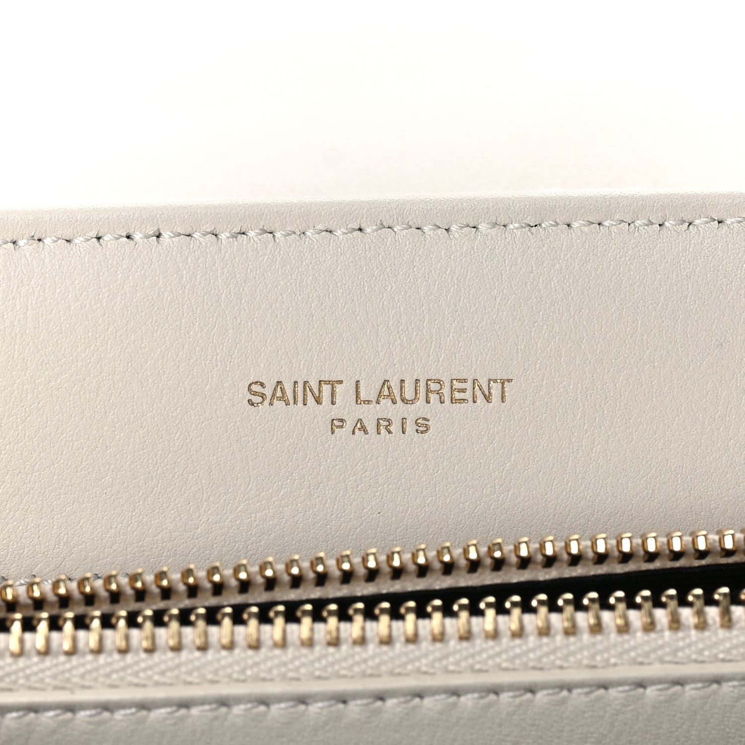 Saint Laurent Cotton Gauze Y Quilted Monogram Small Loulou Chain Satchel Vanilla Ice 6 of 9