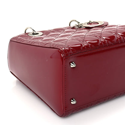Christian Dior Patent Cannage Medium Lady Dior Red 7 of 8