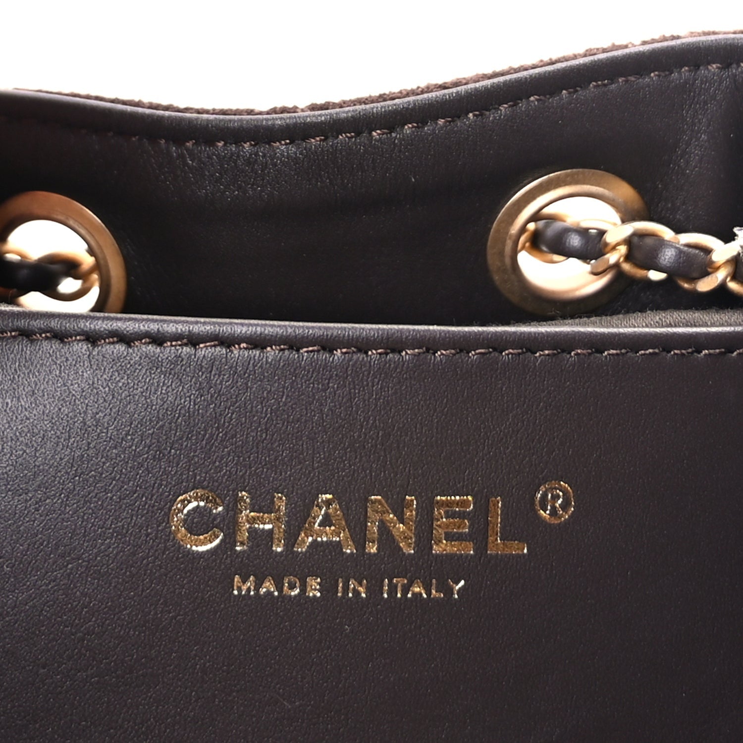 Chanel Suede Quilted Small  25 Handbag  Dark Brown 5 of 8
