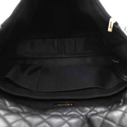 Chanel Calfskin Quilted XXL Travel Flap Bag Black 5 of 9