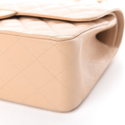 Chanel Caviar Quilted Jumbo Double Flap Beige Clair 10 of 10