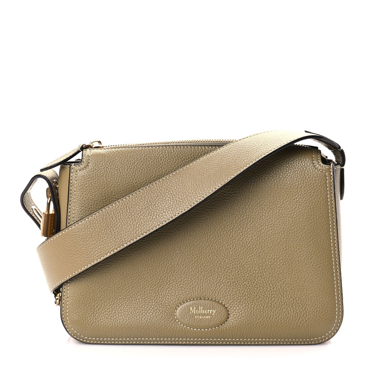 Mulberry Small Classic Grain Billie Crossbody Bag Summer Khaki 1 of 8